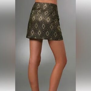 Morina Rosa Party, Shimmering Sequined Metallic Skirt, Lined, Gorgeous! Size XS